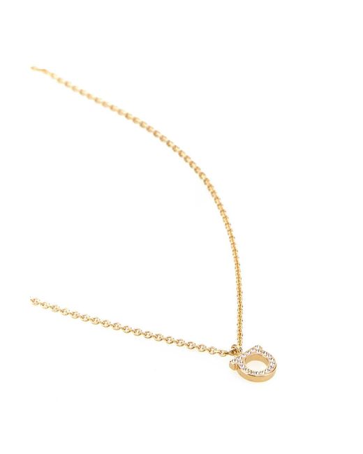 Ferragamo Metallic Salvatore Metal Necklace