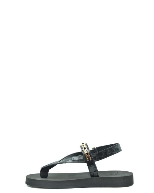 Giuseppe Zanotti Black Chain Flat Sandals for men