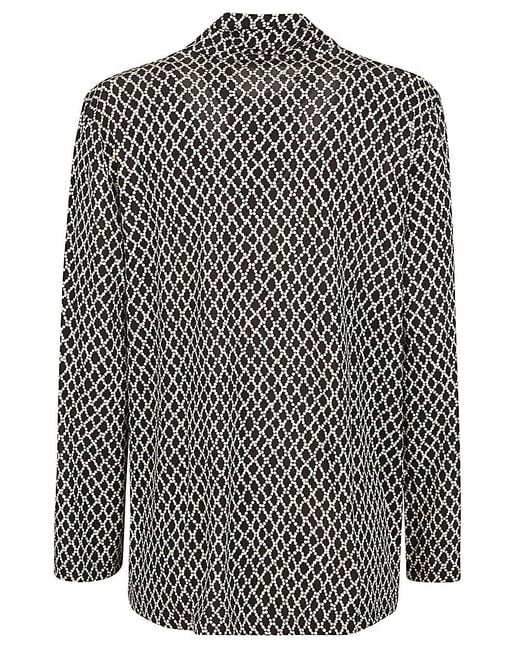 Siyu Black Printed Blouse