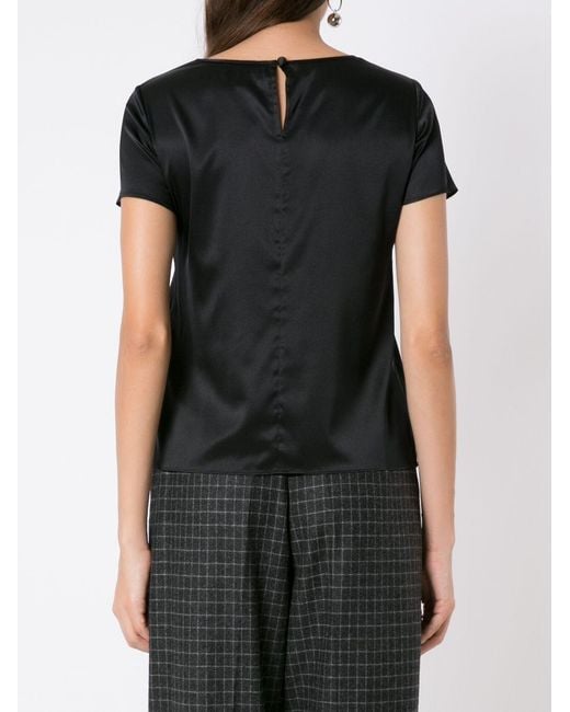 Blouse En Soie Emporio Armani en coloris Black