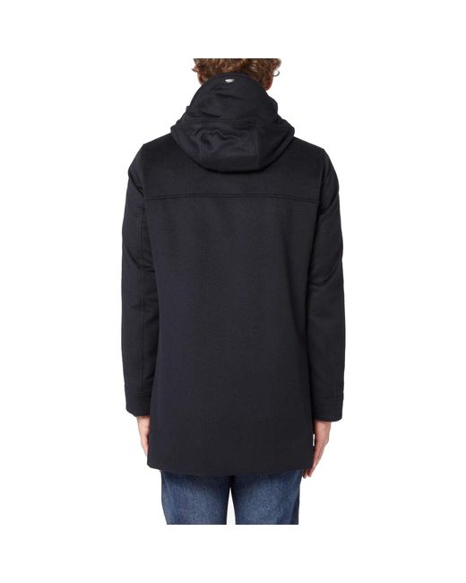 Herno Wool C Mere Jas Met Capuchon in het Blue voor heren