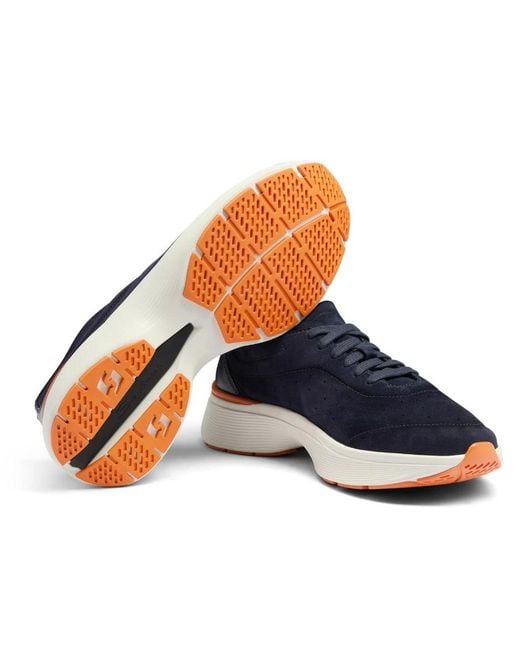 Santoni Blue Sneakers for men