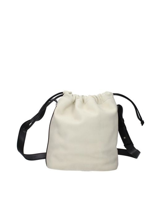 Saint Laurent Natural Rive Gauche Crossbody Bag Suede
