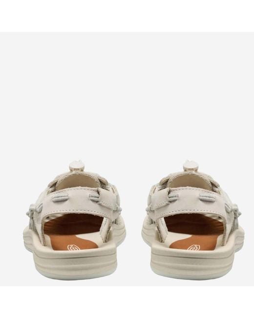 Keen White Uneek Leather Sandals