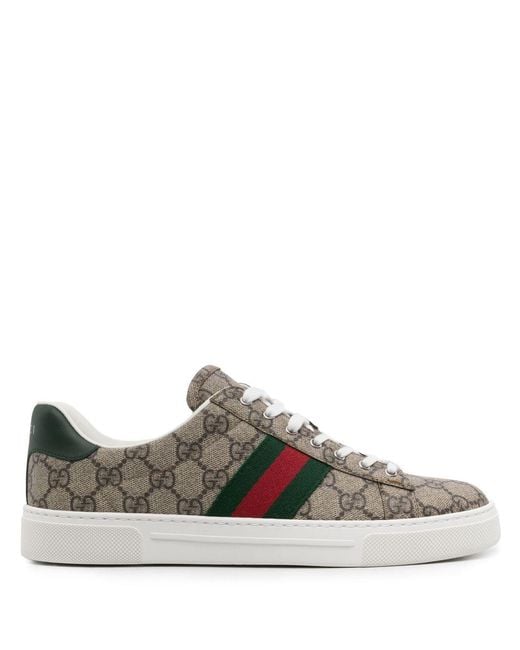 Gucci Gray Ace Gg Sneakers