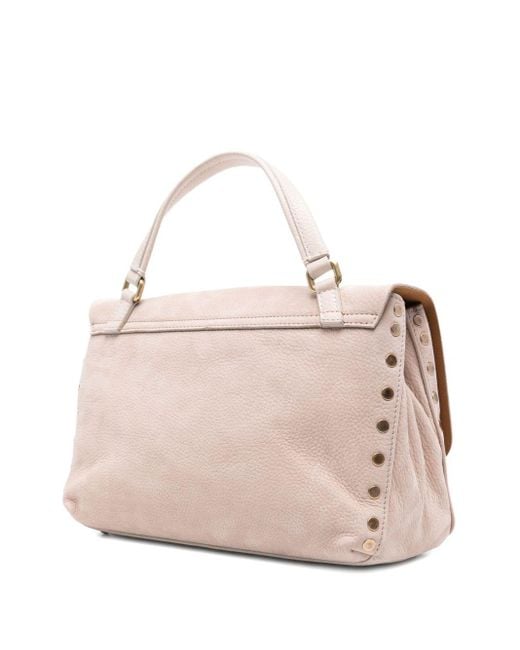 Zanellato Pink Postina Jones Small Suede Leather Handbag