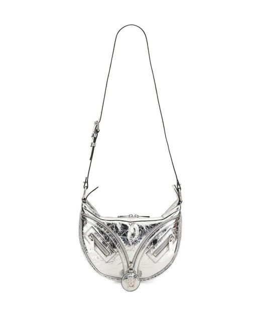 Versace White Mini Hobo Handbag