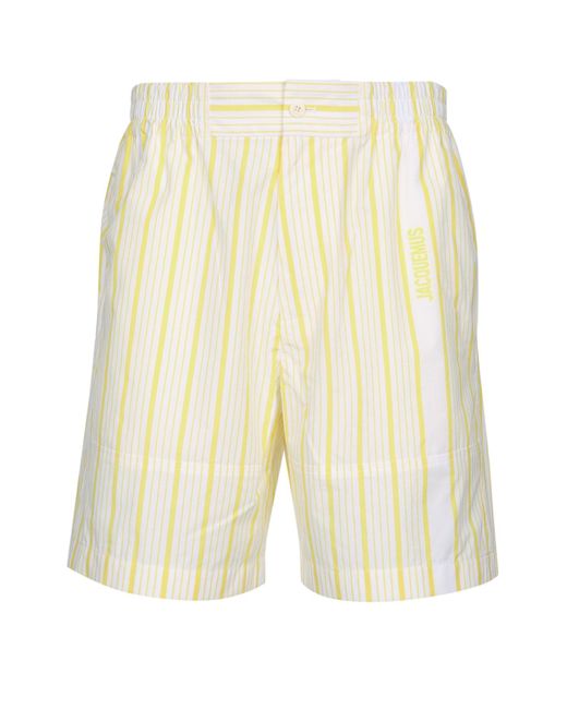 Jacquemus White Le Short Aloe for men