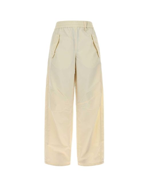 Herno White Ivory Nylon Pant