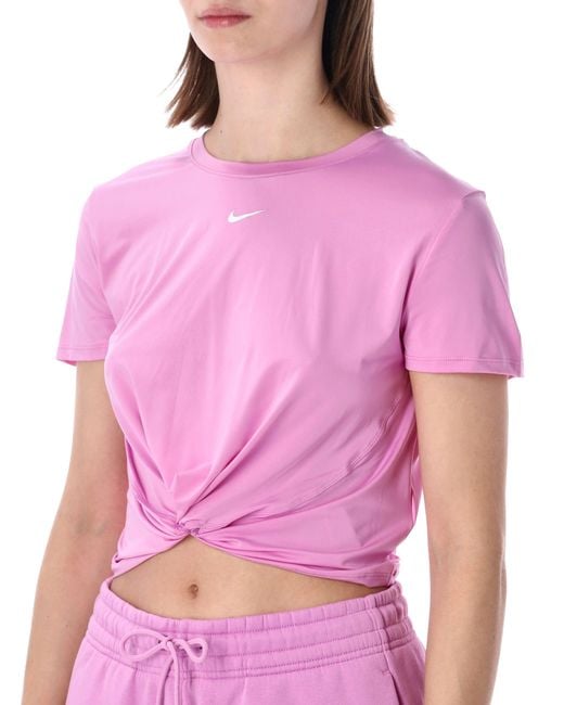 Nike Pink Dri-Fit Short Sleeve Top