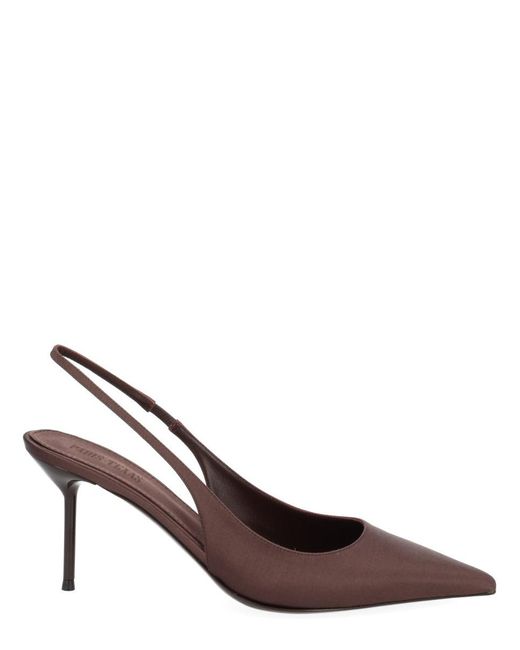 Paris Texas Brown Slingback Pumps