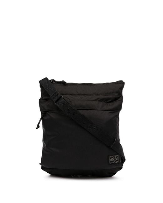Porter-Yoshida and Co Black Force 2Way Nylon Crossbody Bag for men