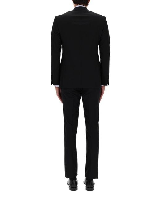 Tom Ford Black "Grand Overcheck Shelton" Suit for men