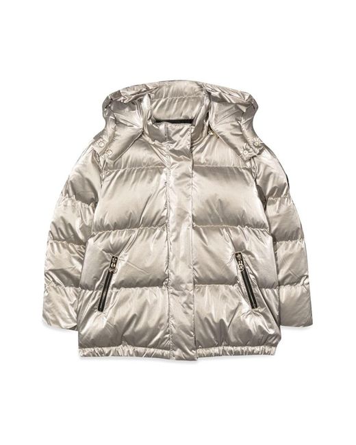 Michael Kors Natural Down Jacket With Hood