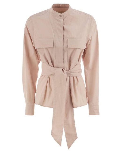Artu1234 Giacca Poplin Di Cotone di Weekend by Maxmara in Pink