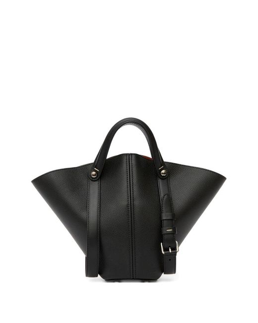 Maison Margiela Black Dress-Age Small Leather Handbag