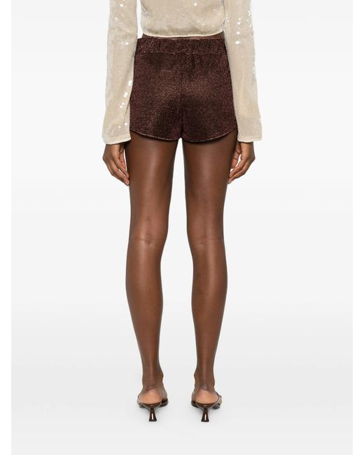 Oseree Brown Lumière Shimmer Shorts