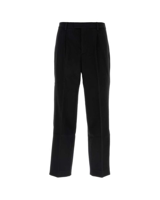 VTMNTS Black Felt Pant for men