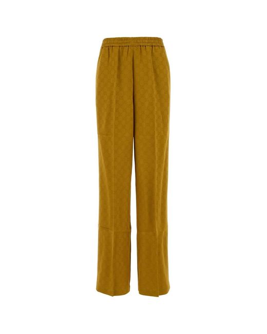 Gucci Yellow Trousers