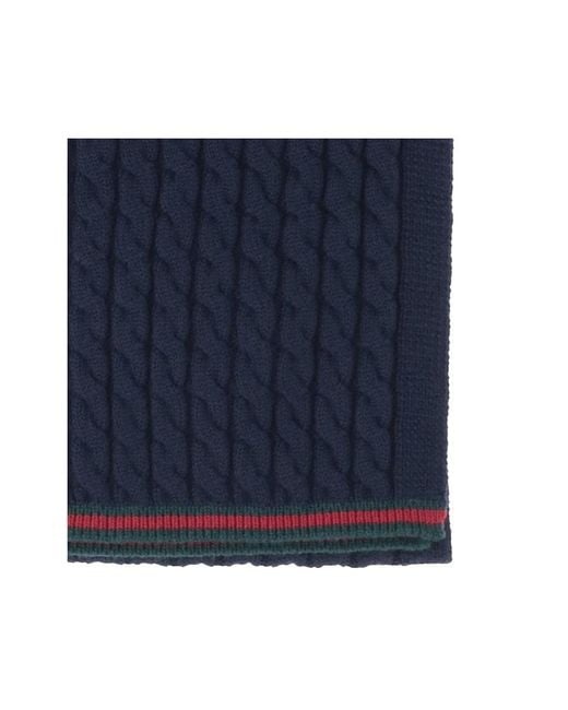 Gucci Blue "Tresy" Scarf