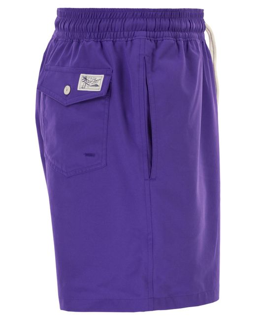 Polo Ralph Lauren Purple Traveler Classic 14.6 Cm Beach Boxers for men