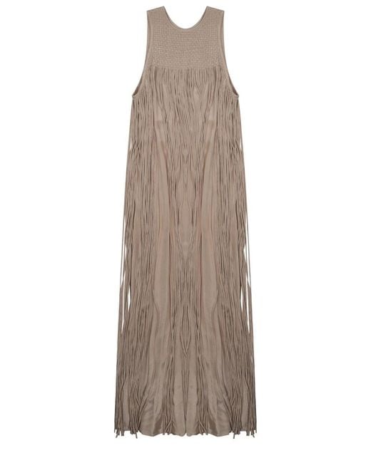Alysi Natural Fringe Long Suit For