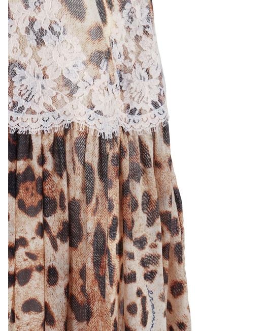 Ermanno Scervino Natural Abito Con Sottoveste