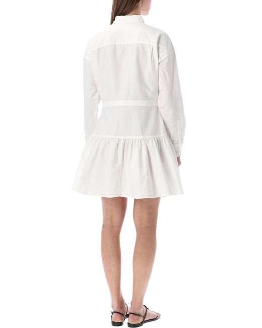 Polo Ralph Lauren White Cotton Shirt Dress