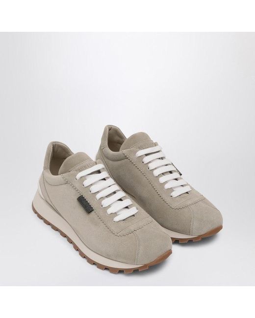 Brunello Cucinelli Gray Sage Sneakers