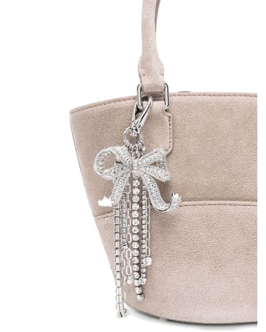Self-Portrait White Wildleder Tasche