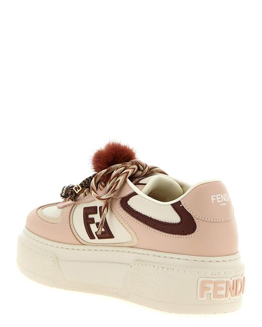 Fendi Brown ' Match' Sneakers