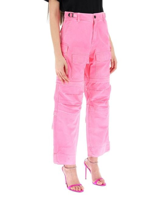 DARKPARK Julia Cargo Pants in het Pink
