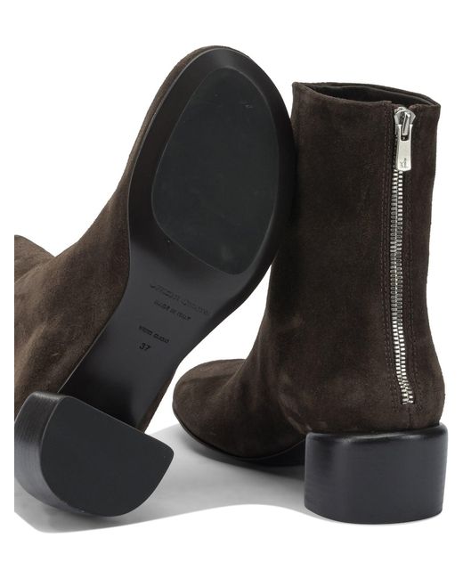 Officine Creative Black "Flore 012" 40Mm Zippered Ankle Boots