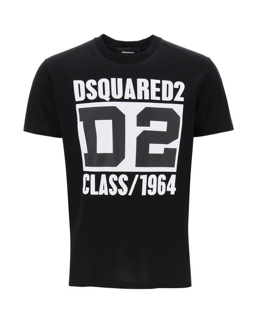 DSquared² 'D2 Klasse 1964' Cool Fit T -Shirt in Black für Herren