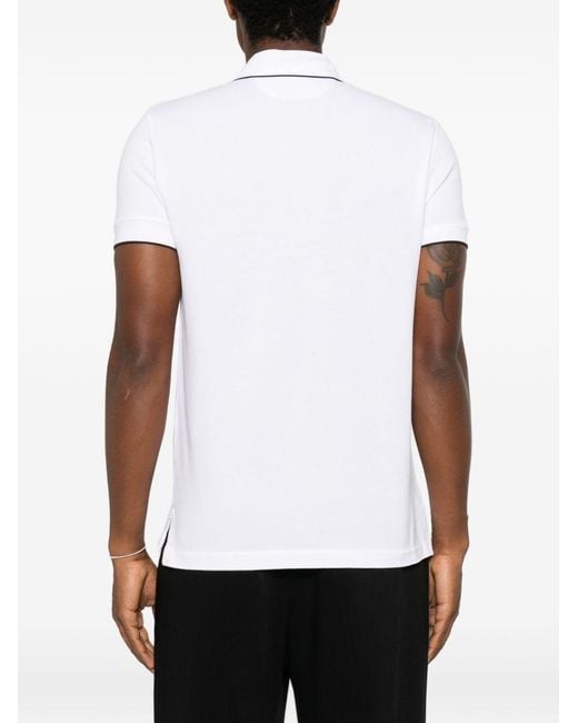 Tom Ford White Piquet Cotton Polo Shirt