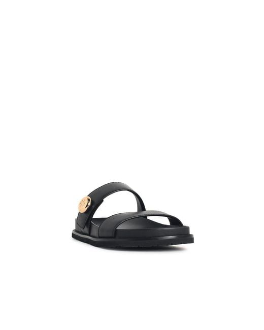 Tory Burch White 'Romy Sport' Lear Slippers
