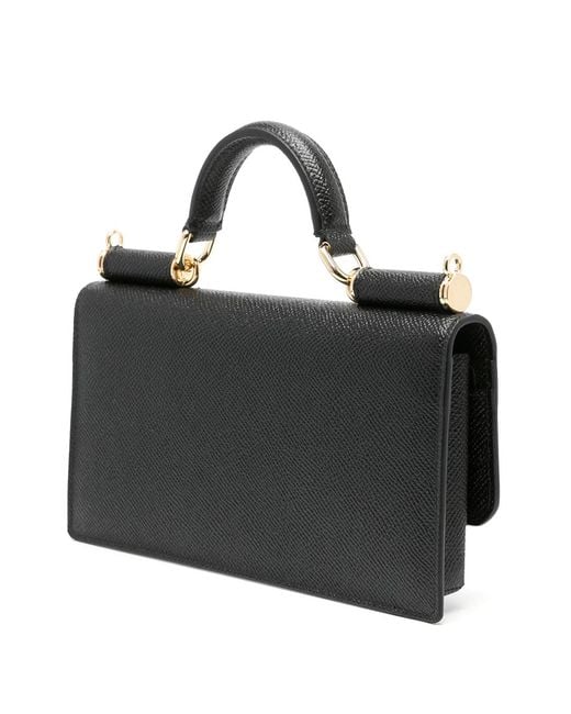 Dolce & Gabbana Black Embossed Iguana Leather Clutch Bag