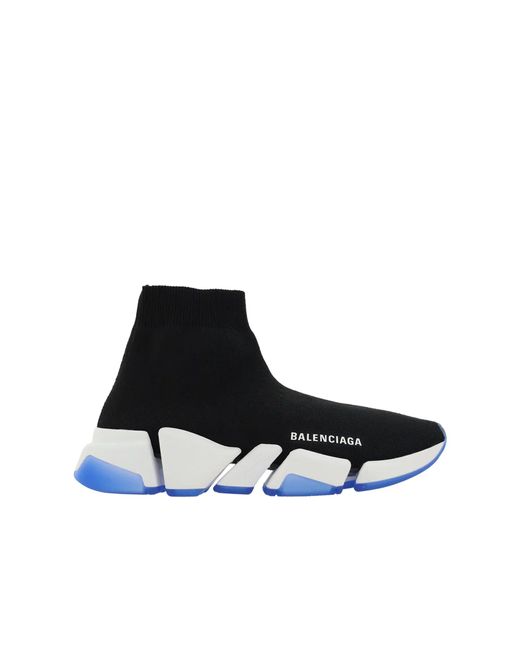 Balenciaga Blue Speed Sock Sneakers