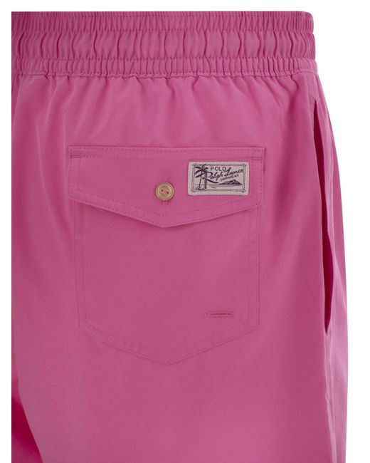 Polo Ralph Lauren Pink Traveler Classic 14.6 Cm Beach Boxers for men