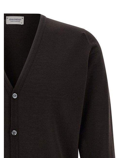 John Smedley Black Petworth Sweaters And Cardigans for men