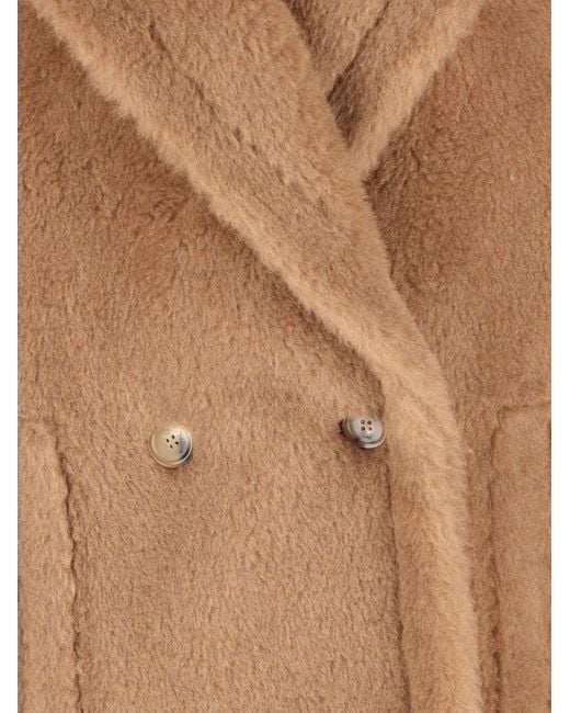 Max Mara Brown Wool Double-Breasted Vest