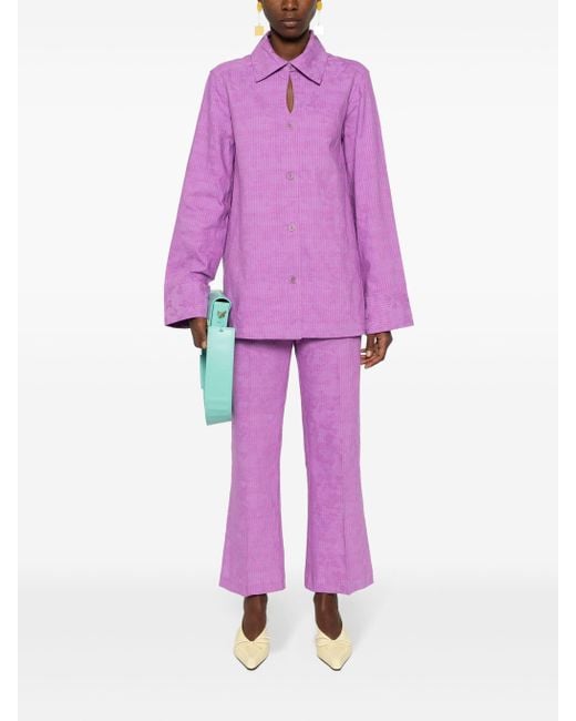 Rodebjer Purple Bahar Stripe Shirt Ls 2300555