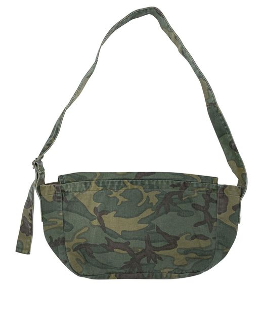 Needles Green "Reversible News Paper Bag" Large Shoulder Bag