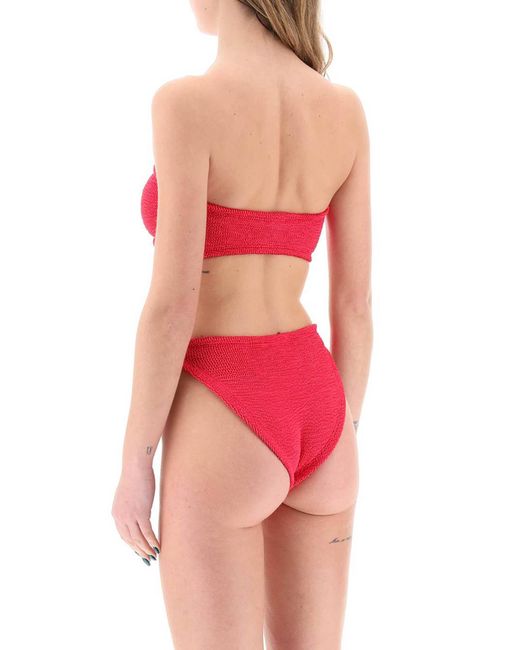 Hunza G Jean Bikini Set in het Red