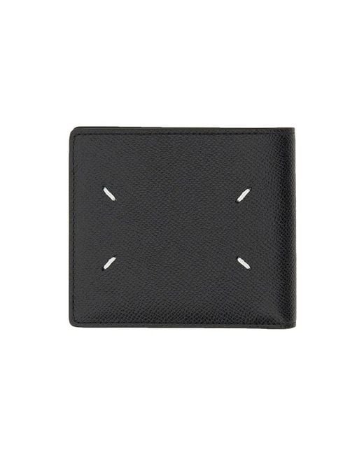 Maison Margiela Black Bi-Fold Four Stitches Wallet