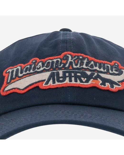 Autry X Maison Kitsuné Baseballkappe in Blue für Herren