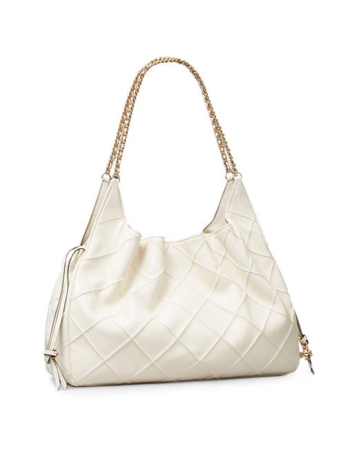 Tory Burch Natural Fleming große Ledertasche
