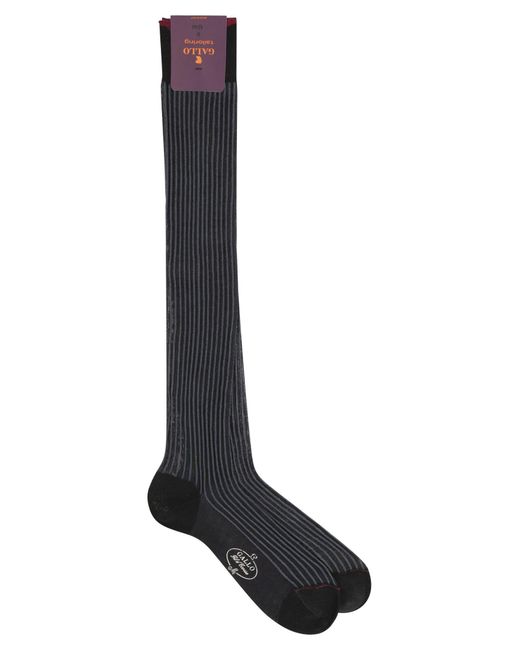 Gallo Cotton Long Socks in het Black