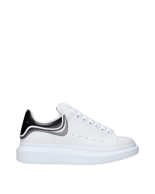 Alexander McQueen Sneakers übergroße Männer Leder weiß/schwarz in White für Herren