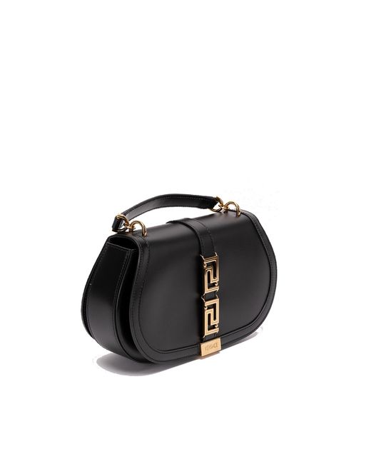 Versace Black Greca Goddess Handbag Handbag Mini Leather